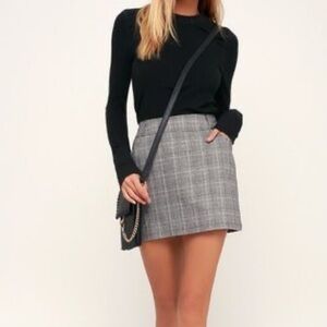 H&M Plaid Mini Skirt